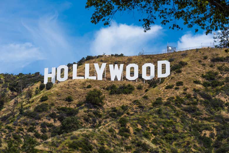 The famous Hollywood sign