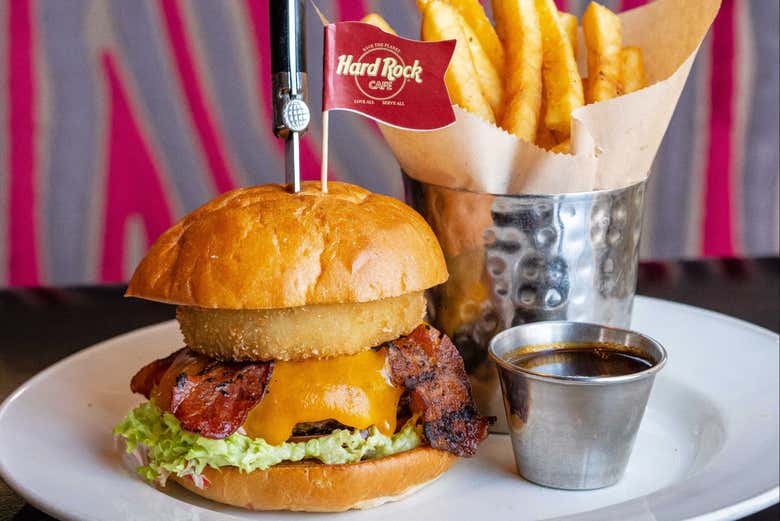The classic Hard Rock burger