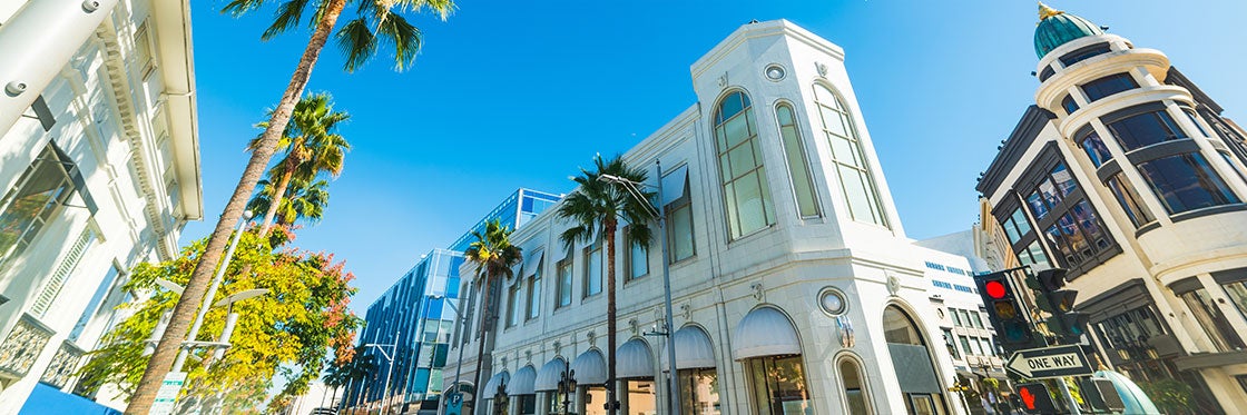 Celebrity Tour in Beverly Hills and Rodeo Drive in your rental car